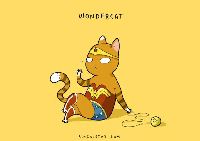 假如猫变成超级英雄，世界末日哪有毛线球来得重要