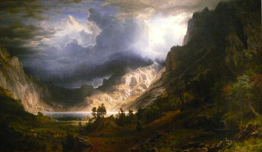美国哈德逊河的经典风景油画
