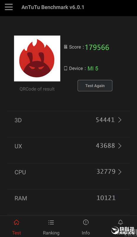 超级！小米5悦享版全新显卡跑分：18万