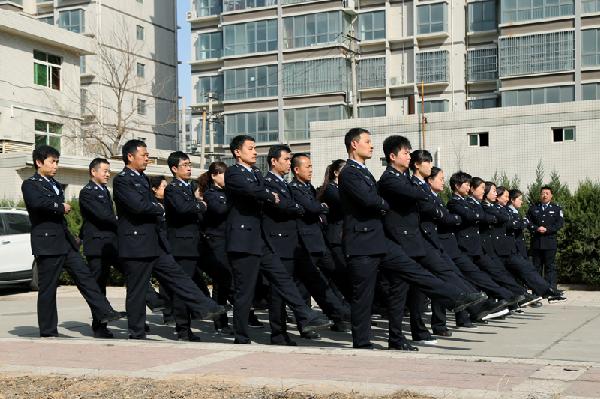 渭南市公安局警务指挥部全力推进“春训”活动开展
