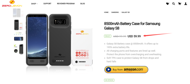 只必须400元，三星S8的充电电池可扩容8500mAh