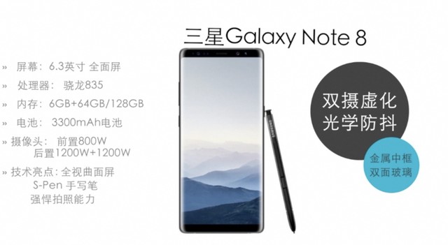 数说三星Note 8：安卓机皇究竟强在哪儿