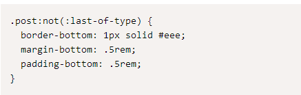 前端开发：CSS小技巧：使用:not(:last-of-type)简化你的css代码