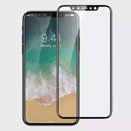 腮鲜红色的iPhone8，加上显示屏上边的流海，如何看如何漂亮