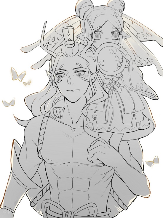 不止是酒茨！阴阳师冷门CP，官方钦点的蝴蝶精与巫蛊师！