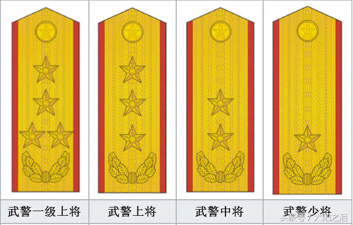 武警警衔(老式武警警衔)