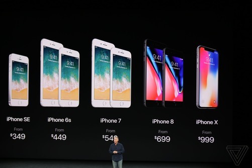 苹果iPhone X宣布公布！十周年收藏版市场价8388起