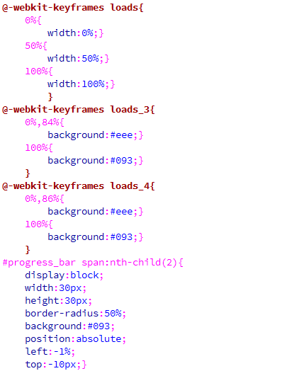 css3 实现的三种进度条填充效果