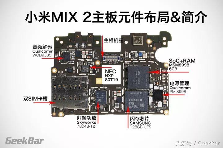 全面屏内部的黑科技，小米MIX2拆解报告