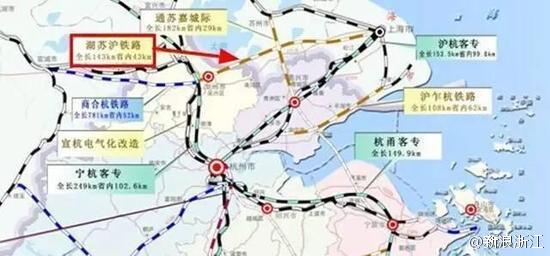 沪苏湖铁路将于年内开工，湖州到上海将只要30分钟
