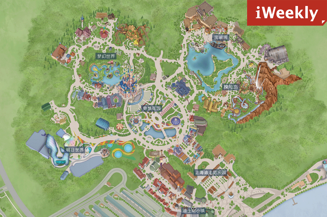 上海迪士尼“活点地图”1.0版