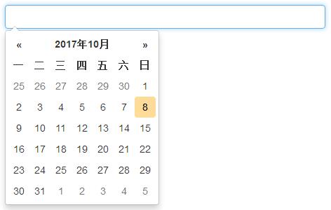 前端开发：一个开源、美观的日期选择器（bootstrap datepicker）