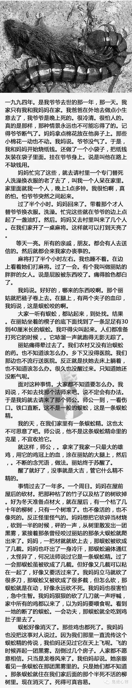 棺材煞、蜈蚣精、保家仙。。扒一扒流传在民间的奇闻异事-第2张图片-大千世界