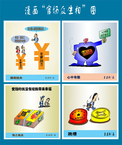 天天漫画网:王建新漫画《五彩斑斓的无声语言》