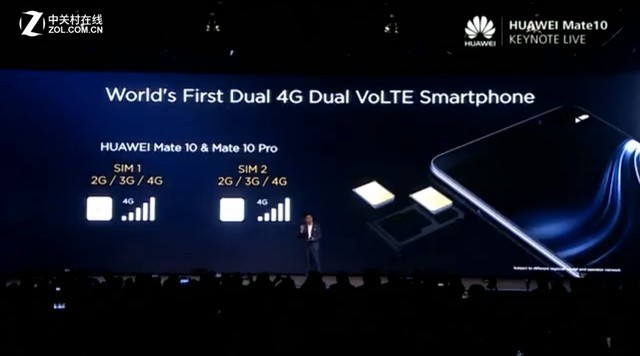 华为公司Mate 10配用麒麟970 适用4.5G LTE