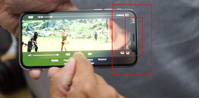 iPhone X启动视頻，用看来视頻确实少了一个角！