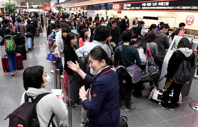 日本航空系统再出故障 多个航班被迫取消
