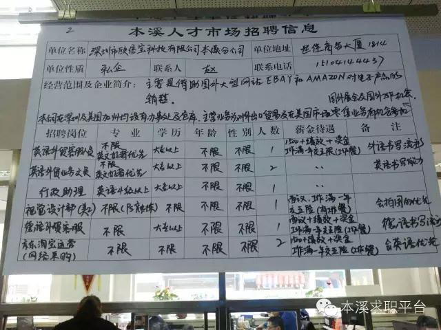 本溪人才市场4.13招聘会，招聘信息一览