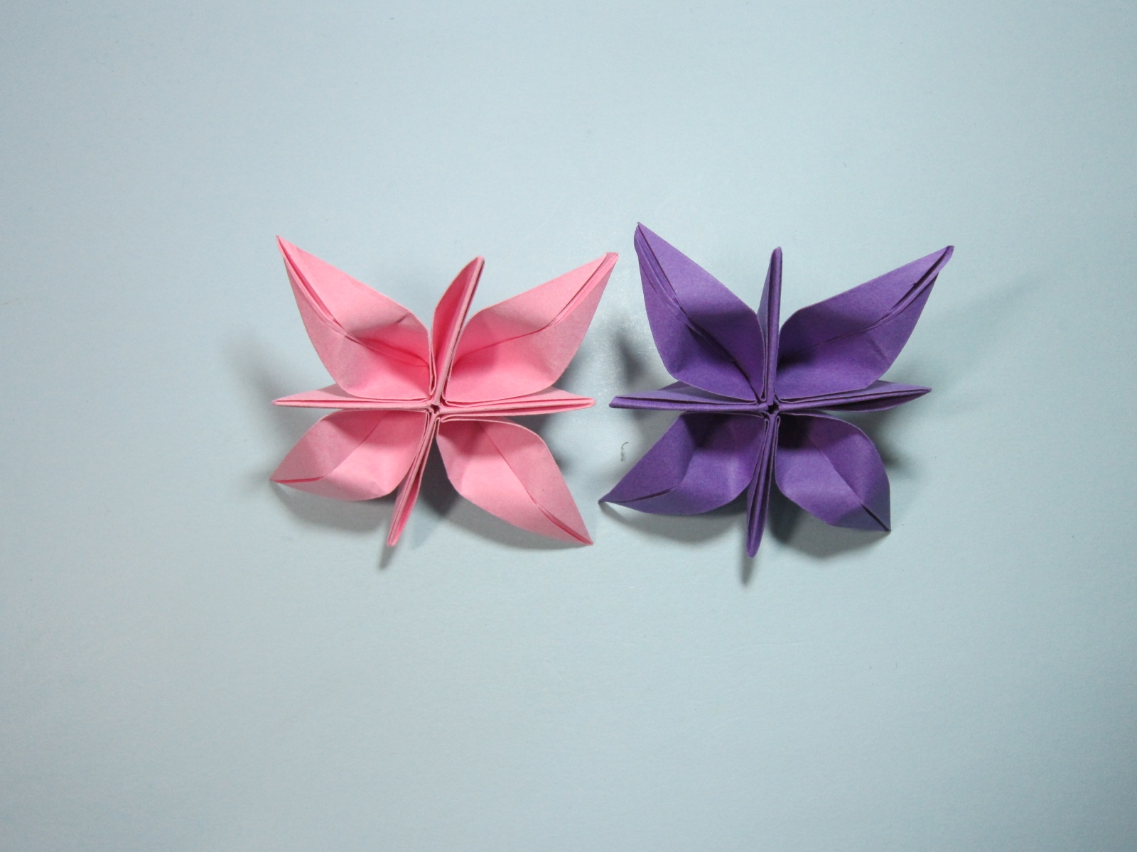 儿童手工折纸 花朵的折法步骤图解