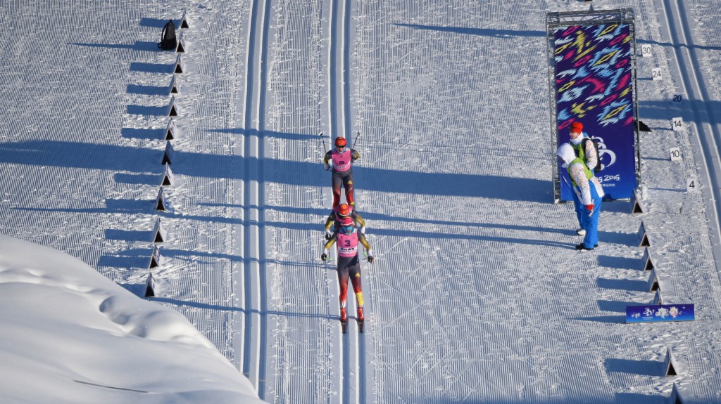 越野滑雪——女子双追逐(7.5公里传统+7.5公里自由)赛况