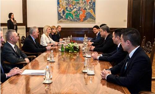 中国华信代表团会见塞尔维亚总统托米斯拉夫·尼科利奇