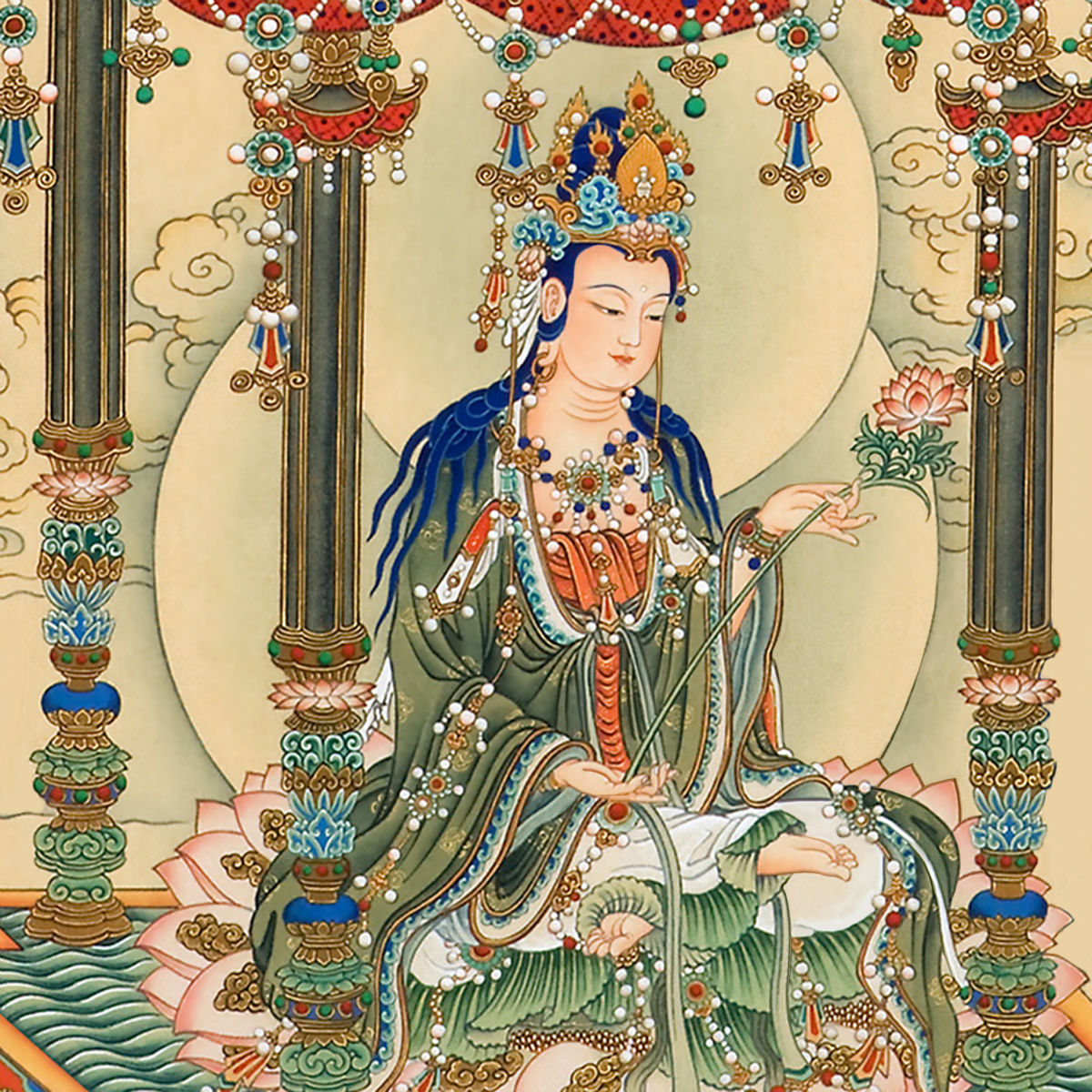 属马者终生守护神——大势至菩萨属羊和猴者终生守护神——大日如来