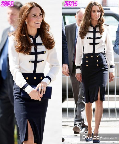 凯特王妃穿4年前的旧衣依旧美上天