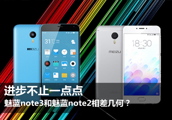 发展不仅一点点 魅蓝note3和魅蓝note2相距几何图形?