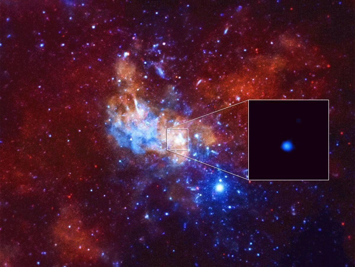天文学家弄清楚了黑洞是如何在光年外的空间中喷射出相对论性物质