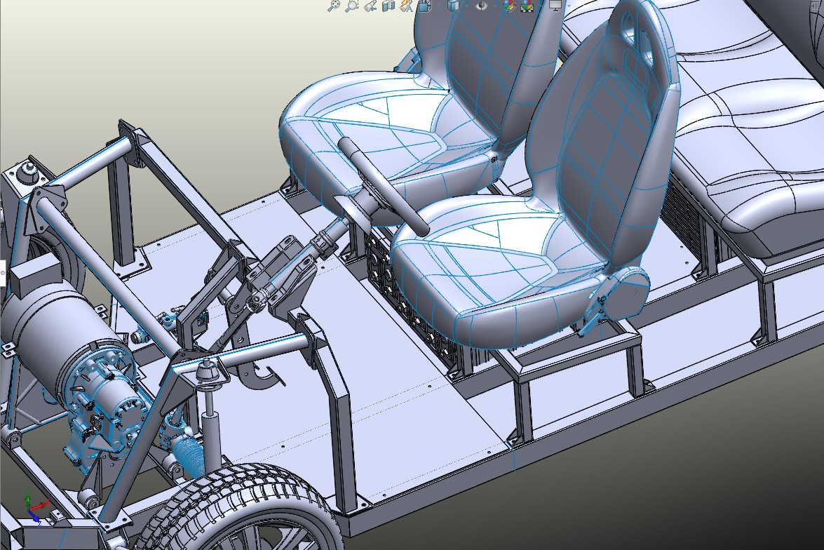 Tabby EVO四座版纯电动车实体模型开源系统3d图纸纸 Solidworks设计方案 附STP