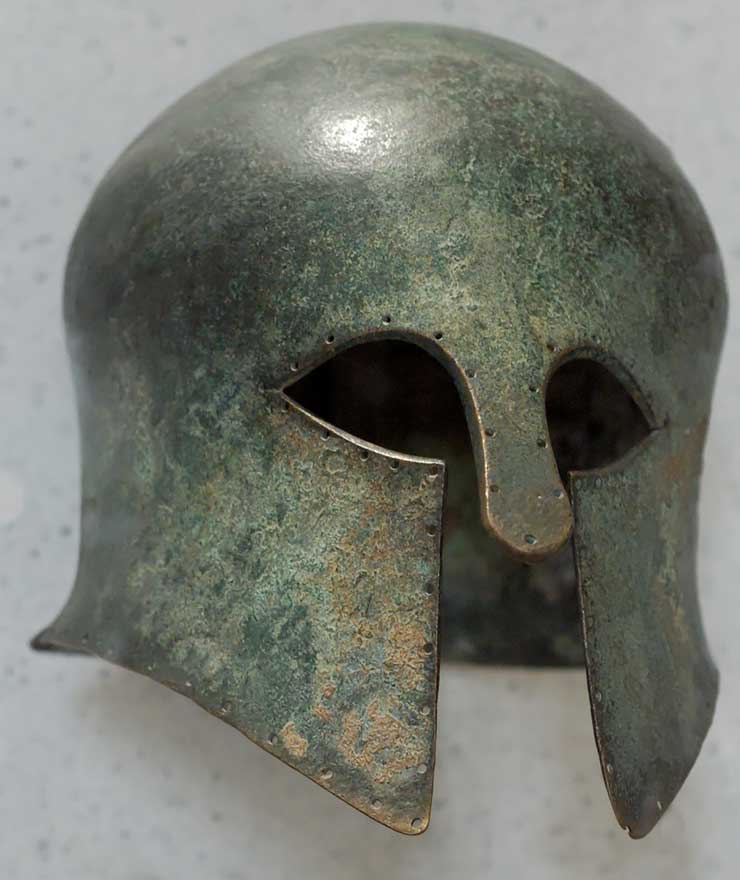希腊青铜盔甲：冷兵器时代战士的“威严”