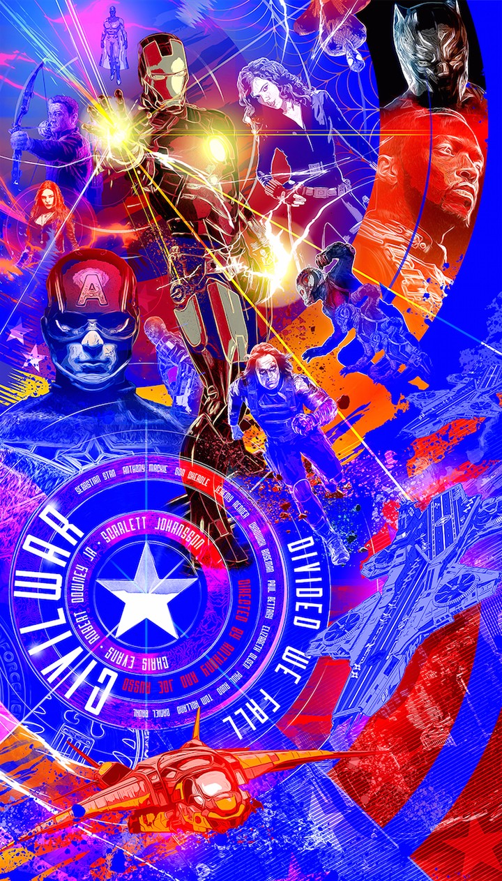 《美国队长3：英雄内战》创意艺术海报赏