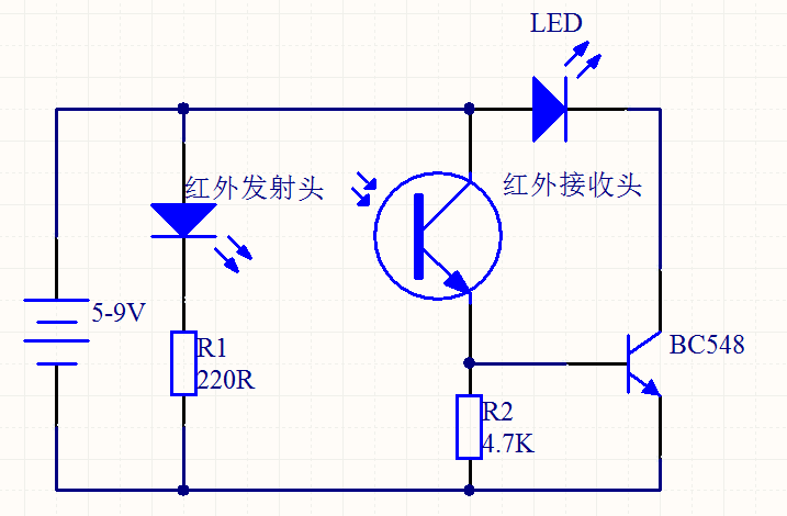 红外报警器制作电路