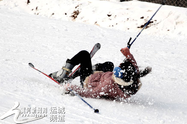 夏县泗交滑雪场 冬季滑雪好去处