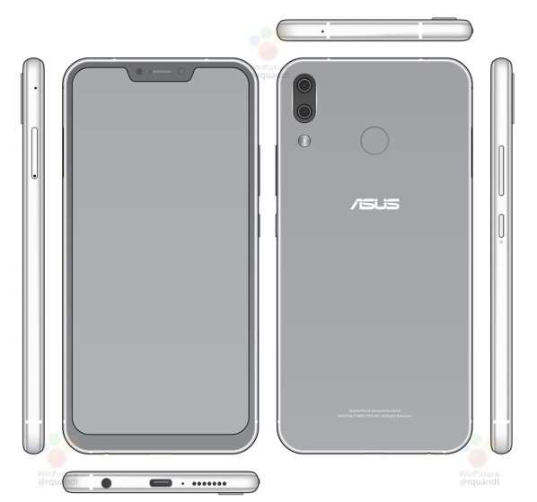 asusZenFone 5曝出 小流海全面屏手机扶持