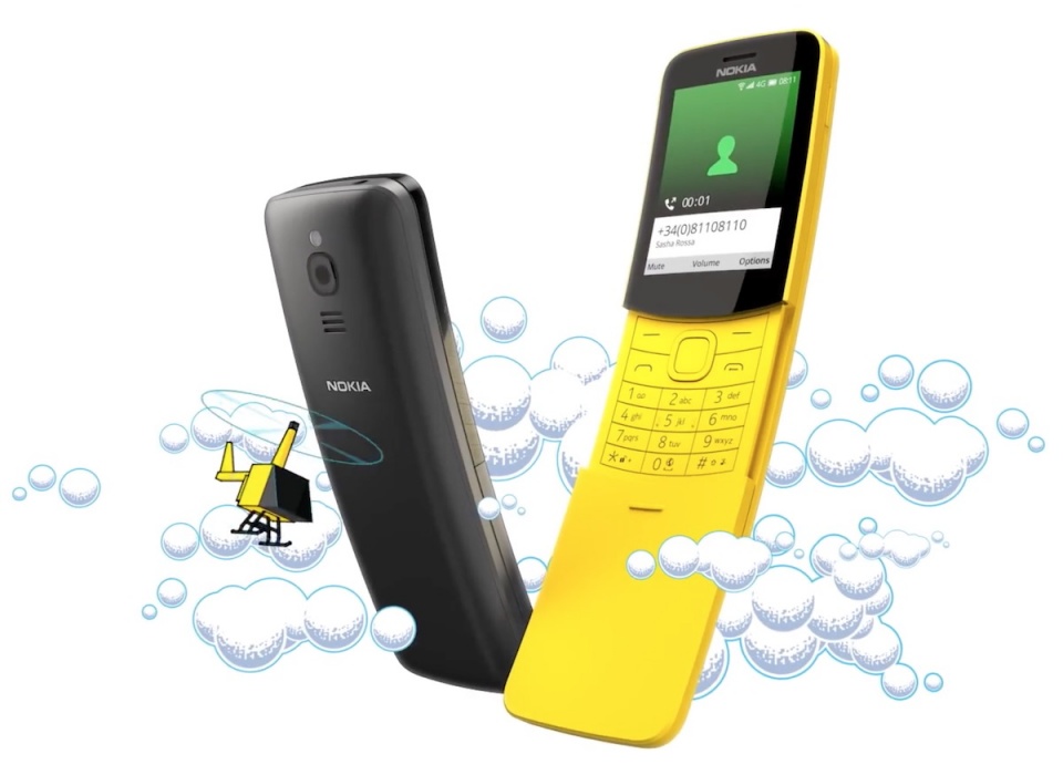 最經典滑盖手机传奇重归，Nokia8110升級4g，25天较长续航力！