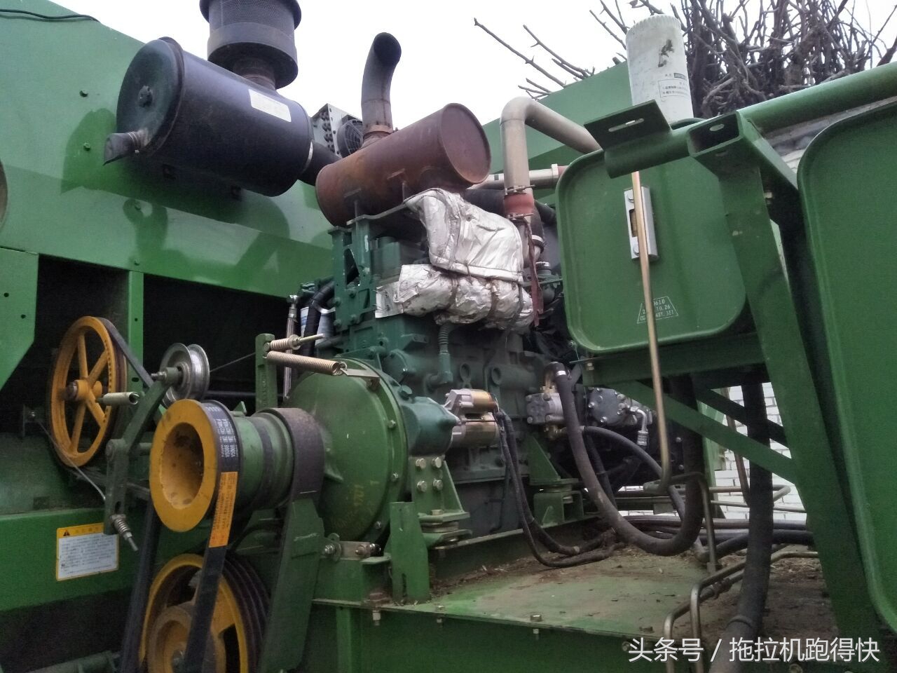 割了一季麥子的谷王TB70收割機(jī)，收割時(shí)間200小時(shí)