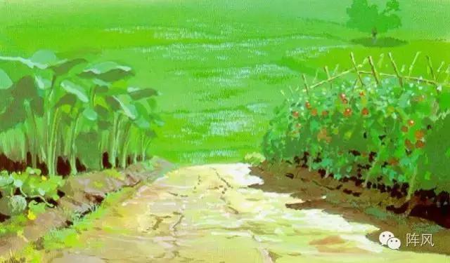 他画出了宫崎骏动画里的唯美夏天