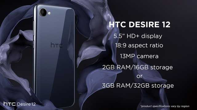 HTC Desire 12公布：市场价1550元，配备不忍直视