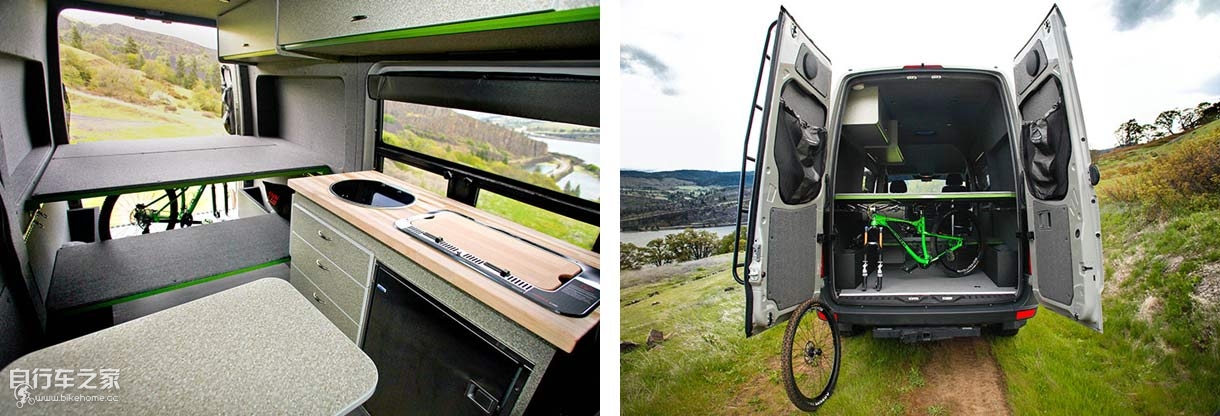 2015款奔驰Sprinter 4X4旅行房车 非常适合自行车队
