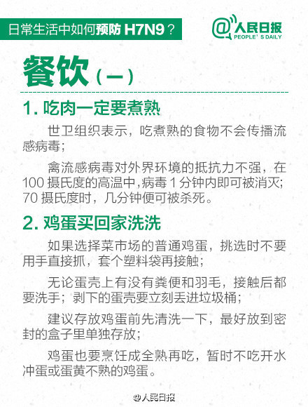 北京发现一例河北来京就诊的H7N9病例 附H7N9预防手册