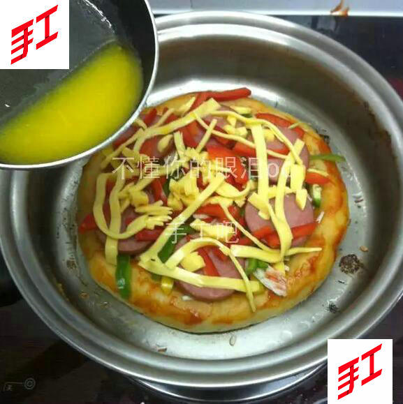 手工DIY-Pizza，不要烤箱的Pizza