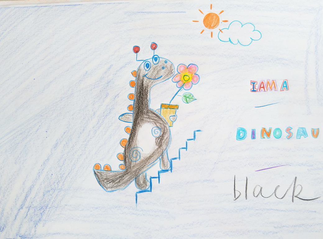 美呆了！一个恐龙迷小孩画的恐龙绘本Colorful Dinosaurs