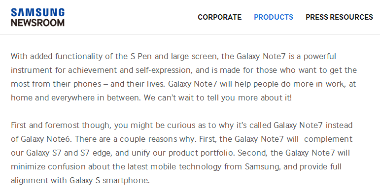 總算來啦，三星官方確定Galaxy Note 7公布時間