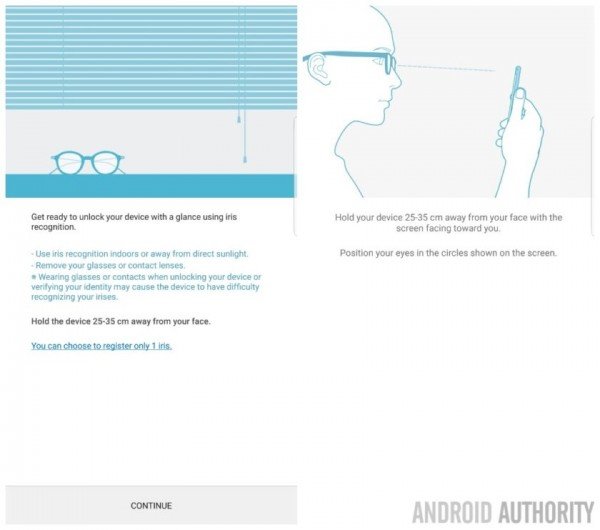 虹膜识别技术 录屏功能：三星Galaxy Note5系统页面曝出