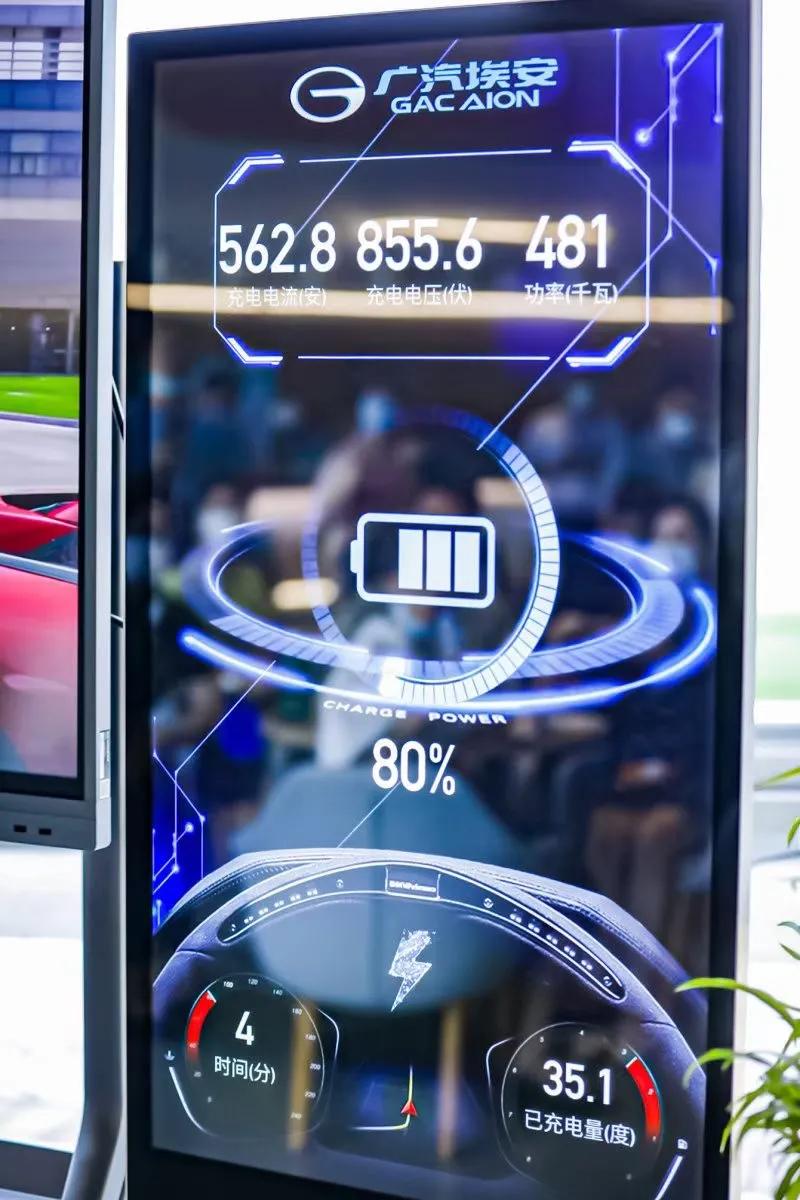 特斯拉超充都不如它，广汽埃安6C超充充电5分钟多跑200km