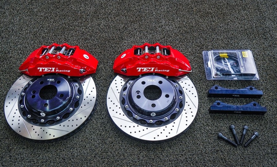 Brake calipers, MercedesBenz C200L modified TEI Racing P60ES street performance brake caliper