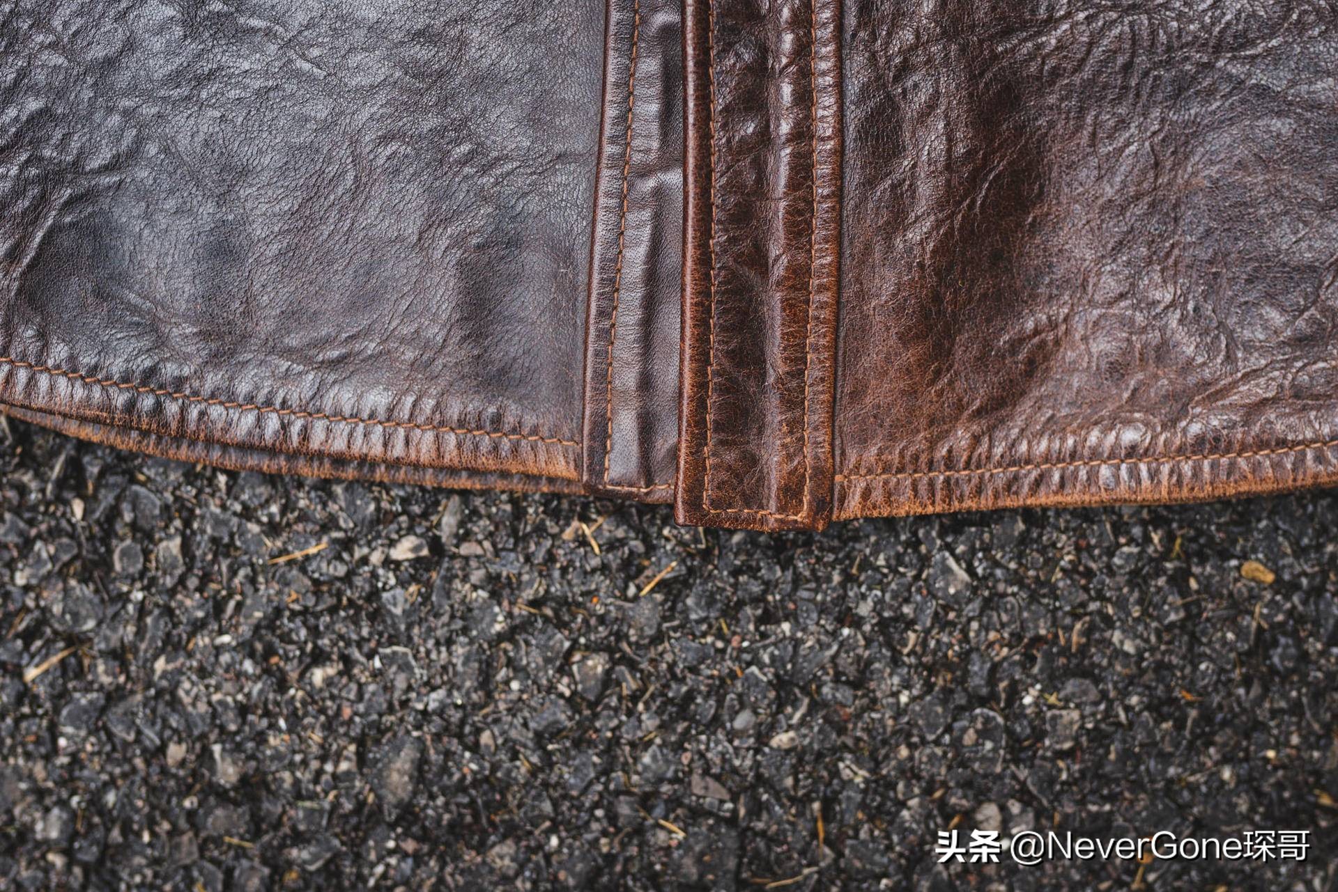 一件咔的一批的衬衣——加州小熊拼色皮衬衣