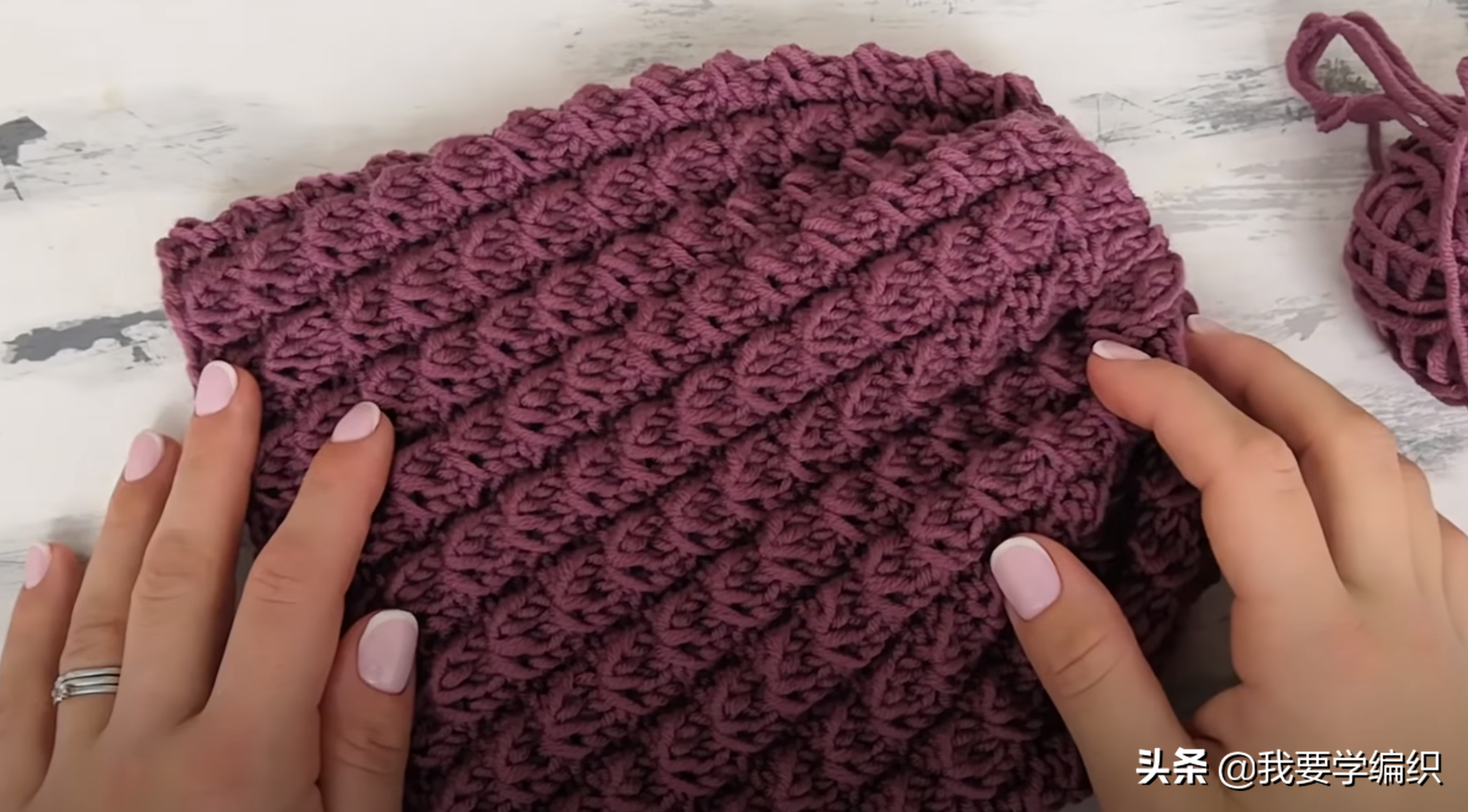 大人儿童都可戴的一款帽子 拉花竖条帽教程 给家里的宝宝织一个 我要学编织 Mdeditor