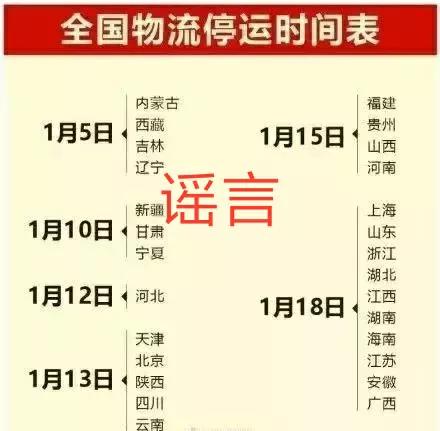 物流停运了？真相来了